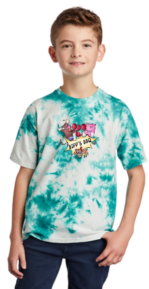 Youth Teal Tie-Dye T-shirt